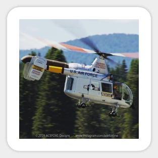 Kaman HH-43 Huskie Rescue & Firefighting Helicopter Sticker